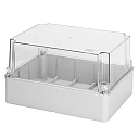 GEWISS 44CE ENCLOSURE IP56, DEEP LID CLEAR, 190 x 140 x 140mm - HIGH TEMP