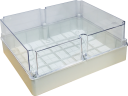 GEWISS 44CE ENCLOSURE IP56, DEEP LID CLEAR, 460 x 380 x 180mm - HIGH TEMP