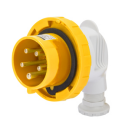 GEWISS IEC309 90° PLUG IP67 YLW 110V 4H 16AMPS 3P+N+E
