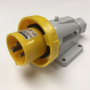GEWISS IEC309 90° INLET SURFACE MTG IP67 YLW 110V 4H 16AMPS 2P+E