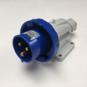 GEWISS IEC309 90° INLET SURFACE MTG IP67 BLU 230V 6H 16AMPS 2P+E