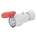 GEWISS IEC309 HP STR CONN IP44/54 RED 415V 6H 16AMPS 3P+N+E