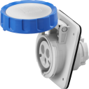 GEWISS IEC309 HP 10° SOCKET FLUSH MTG IP66/67 BLU 230V 6H 16AMPS 2P+E
