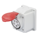 GEWISS IEC309 10° SOCKET SURFACE MTG IP44 RED 415V 6H 16AMPS 3P+N+E
