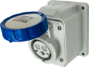 GEWISS IEC309 10° SOCKET SURFACE MTG IP67 BLU 230V 6H 16AMPS 2P+E