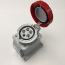 GEWISS IEC309 10° SOCKET SURFACE MTG IP67 RED 415V 6H 32AMPS 3P+N+E