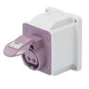 GEWISS IEC309 BTS 10° SOCKET SURFACE MTG IP44 16AMPS VIOLET 20-25VAC 50-60Hz 2P (no H)