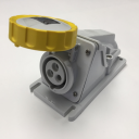 GEWISS IEC309 90° SOCKET SURFACE MTG IP67 YLW 110V 4H 16AMPS 2P+E