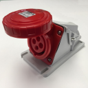 GEWISS IEC309 90° SOCKET SURFACE MTG IP67 RED 415V 6H 16AMPS 3P+E