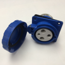 GEWISS IEC309 10° SOCKET FLUSH MTG IP67 BLU 230V 6H 63AMPS 2P+E (while stocks last - replaced by GW63249H or PH)