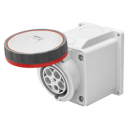 GEWISS IEC309 10° SOCKET SURFACE MTG IP67 RED 415V 6H 63AMPS 3P+N+E