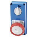 GEWISS IEC309 67IB SWSKT VERT IP67 RED 380-440V 3H 32AMPS 3P+E WO/BASE ***REEFER***