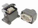 WESTEC COMPLETE SET, 6B 6P+E 16A - STR HOOD M25 GLAND, SURF MTG HOUSING <M20> 1 LEVER, METAL