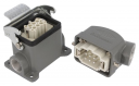 WESTEC COMPLETE SET, 6B 6P+E 16A - 90° HOOD M25 GLAND, SURF MTG HOUSING <M20> 1 LEVER, METAL