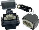 WESTEC COMPLETE SET, 6B 6P+E 16A - STR HOOD M25 GLAND, BULKHEAD HOUSING w/COVER 1 LEVER, METAL