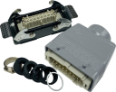 WESTEC COMPLETE SET, 16B 16P+E 16A - STR HOOD M32 GLAND, BULKHEAD HOUSING 2 LEVER, METAL