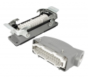 WESTEC COMPLETE SET, 24B 24P+E 16A - 90° HOOD M40 GLAND, BULKHEAD HOUSING 2 LEVER, METAL