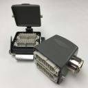 WESTEC COMPLETE SET, 32B 32P+E 16A - 90° HOOD M40 GLAND, BULKHEAD HOUSING w/COVER 1 LEVER, METAL