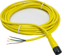 FEMALE M12 4 PIN STRAIGHT WITH MOULDED CABLE 5M 4C FOR AC SAFETY HINGE
