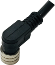 BERNSTEIN CORDSET FEMALE M12 SCREW TYPE, ANGLED, AC/DC,  3-WIRE, 5m CABLE