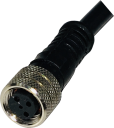 BERNSTEIN CORDSET FEMALE M8 SCREW TYPE, STRAIGHT, AC/DC,  3-WIRE, 2m CABLE