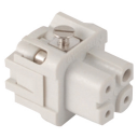WESTEC SIZE A INSERT FEMALE 10A 3P+E GREY