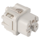 WESTEC SIZE A INSERT FEMALE 10A 4P+E GREY