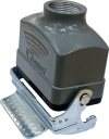 WESTEC 10B CONNECTOR HOOD 1 LEVER TOP ENTRY WITH GASKET 10P+E M25
