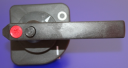 GHISALBA DOOR INTERLOCK HANDLE BLACK - FOR SIZE 3&4 SZ SERIES