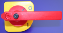 GHISALBA DOOR INTERLOCK HANDLE YELLOW/RED - FOR SIZE 3&4 SZ SERIES