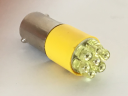 BA9 EXTENDED LED YELLOW 120V AC/DC CLUSTER LAMP
