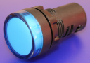22mm INDICATING LIGHT BLUE, 230VAC LED, SCREW TERMINALS IP66