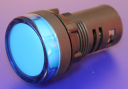 22mm INDICATING LIGHT BLUE, 24VAC/DC LED, SCREW TERMINALS IP66