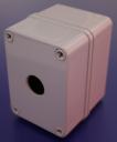 22mm PUSHBUTTON ENCLOSURE ABS IP66  1 HOLE DEEP 110x80x85mm DEEP