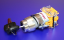 22mm KEY SWITCH, 2-POS MAINTAINED 1NO/1NC, KEY REMOVE LEFT