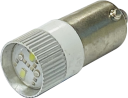 BA9 LED 6V AC/DC - WHITE