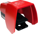 BERNSTEIN FOOTSWITCH SINGLE, 2-POS SPRING RETURN 1NO/1NC - WITH FULL GUARD (F1-SU1Z UN)