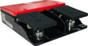 BERNSTEIN FOOTSWITCH DOUBLE 3 POS 2-STAGE 1NO + 1NC PER STAGE - WITHOUT GUARD (F2-U2ZD/U2ZD)