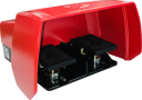 BERNSTEIN FOOTSWITCH DOUBLE 3 POS 2-STAGE 1NO + 1NC PER STAGE PER PEDAL - WITH FULL GUARD (F2-U2ZD/U2ZD UN)