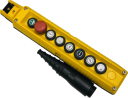 TER MIKE PENDANT 8-WAY:  6x 1-SPEED 1NO BUTTONS w/SYMBOLS + 1NO BUTTON  (1x HORN/START) + 1NC E/STOP