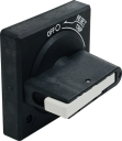 GHISALBA ROTARY MMS GH3R/V - DOOR INTERLOCK HANDLE BLACK & SHAFT FOR GH3RHB