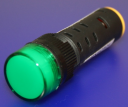 16mm INDICATING LIGHT GREEN, 24VAC/DC LED, SCREW TERMINALS IP40