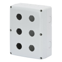 GEWISS COMBI-22mm PB ENCLOSURE IP66 ABS GREY 6 WAY - 132 x 171 x 65 mm