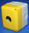 GEWISS COMBI-22mm PB ENCLOSURE IP66 ABS YELLOW 1 WAY - 66 x 82 x 65 mm