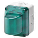 GEWISS COMBI SYSTEM INDICATOR IP55 GRN NO LAMP (E14 MAX 15W 230V)