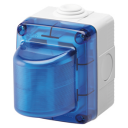 GEWISS COMBI SYSTEM INDICATOR IP55 BLU NO LAMP (E14 MAX 15W 230V)