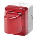 GEWISS COMBI SYSTEM FLASHER IP55 E14 24VAC RED NO LAMP (E14 MAX 25W 24V)