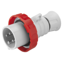 GEWISS IEC309 HP STR PLUG IP66/67/68/69 RED 415V 6H 16AMPS 3P+E