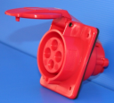 GEWISS IEC309 10° SOCKET FLUSH MTG IP44 RED 415V 6H 32AMPS 3P+E (while stocks last - replaced by GW62220H)