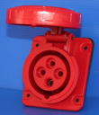 GEWISS IEC309 10° SOCKET FLUSH MTG IP67 RED 415V 6H 16AMPS 3P+E (while stocks last - replaced by GW62231H)